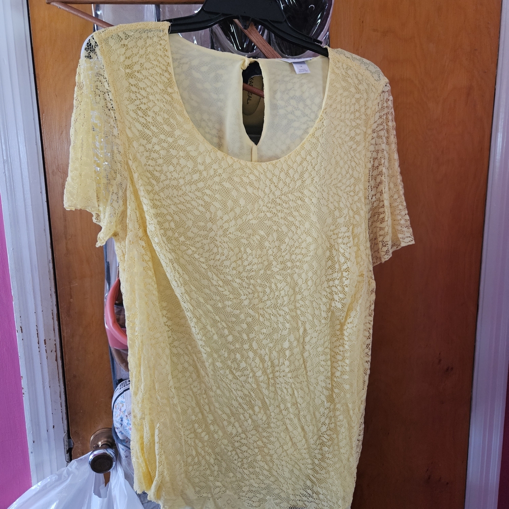 CJ Banks Sunny Lace Top